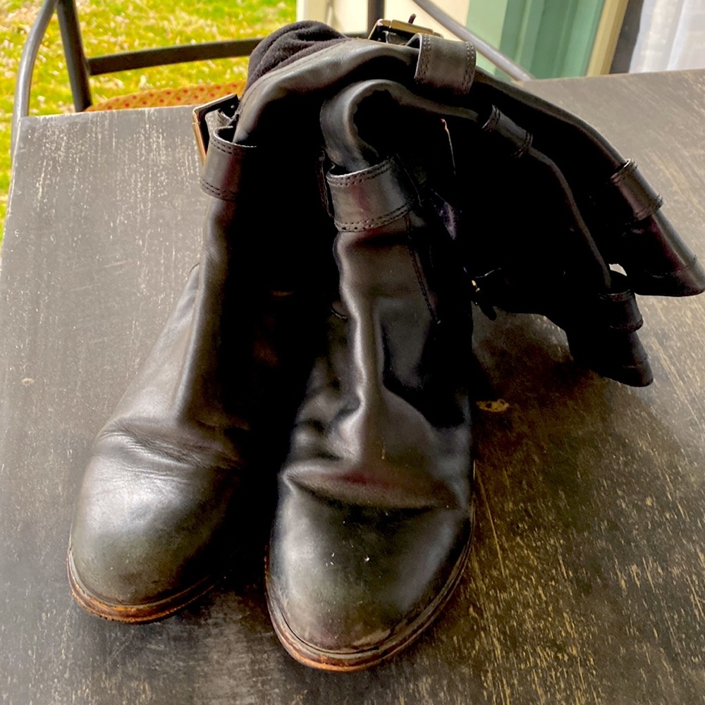 Cole Haan Nike Air Tall Black Boots - Picture 2 of 4